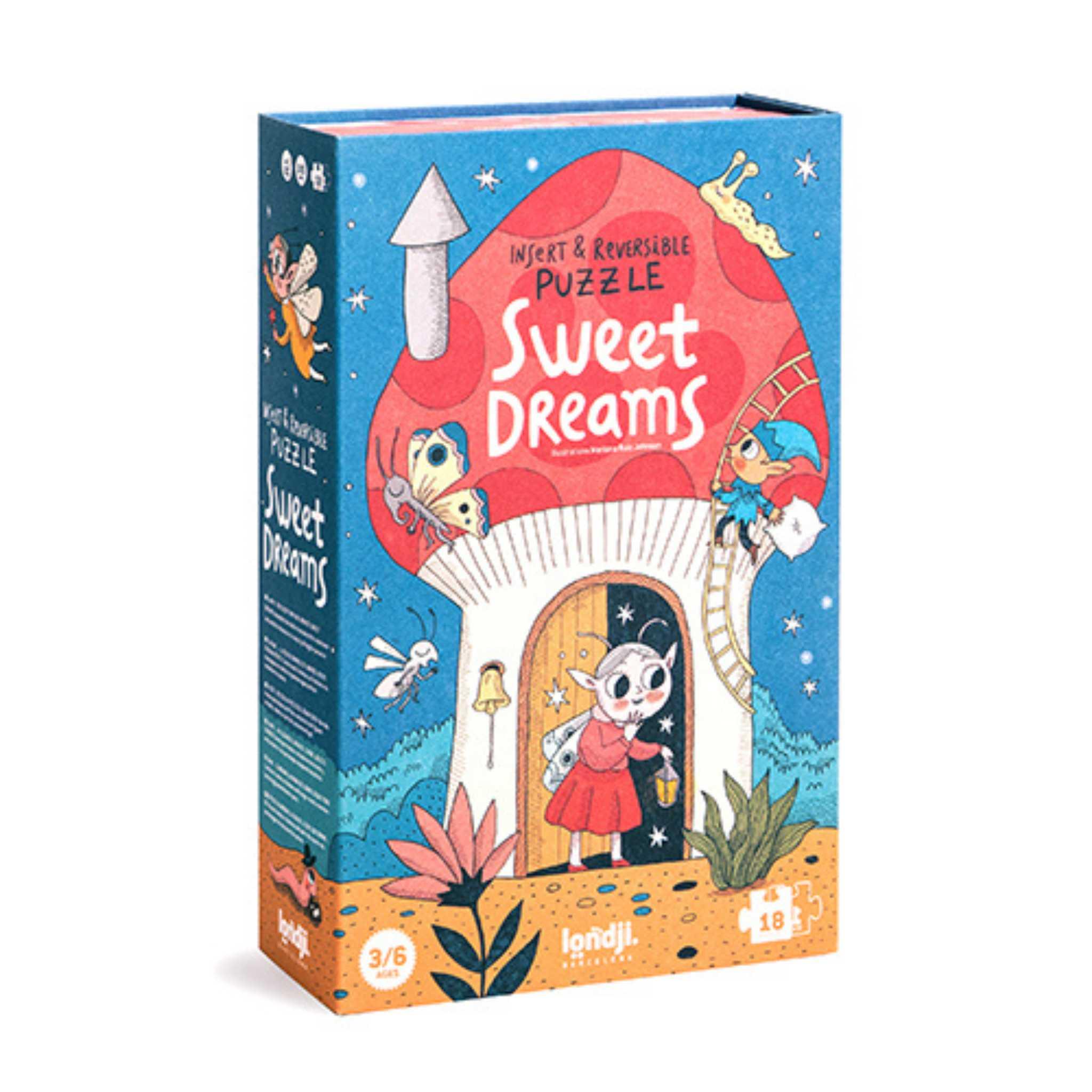 Londji: puzzle dla najmłodszych Sweet Dreams 10+8 el. - Noski Noski