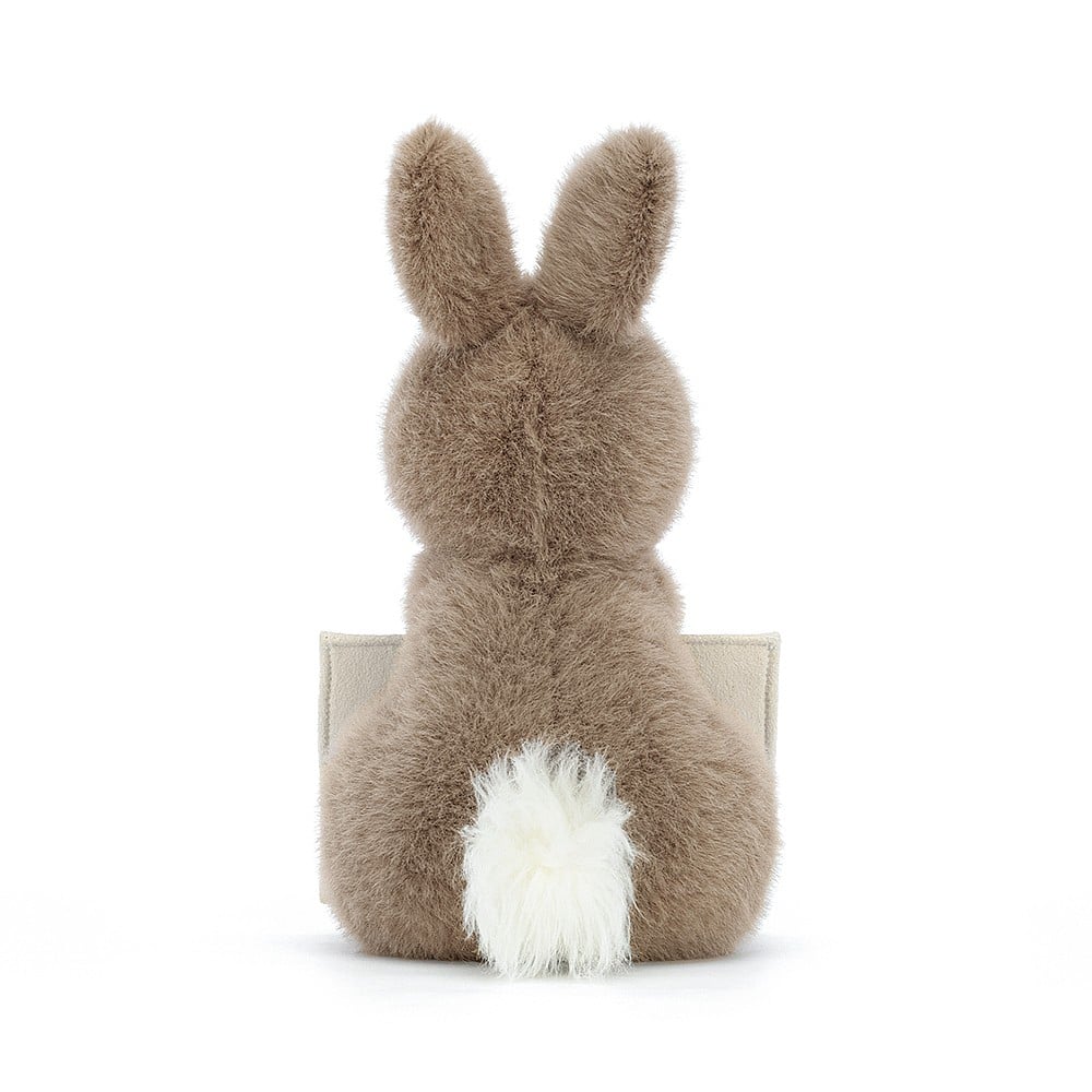 Jellycat: Kezulanka Bunny Postman Messenger Bunny 19 cm