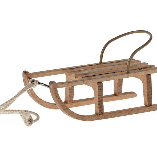 Maileg: trineos de madera para ratones