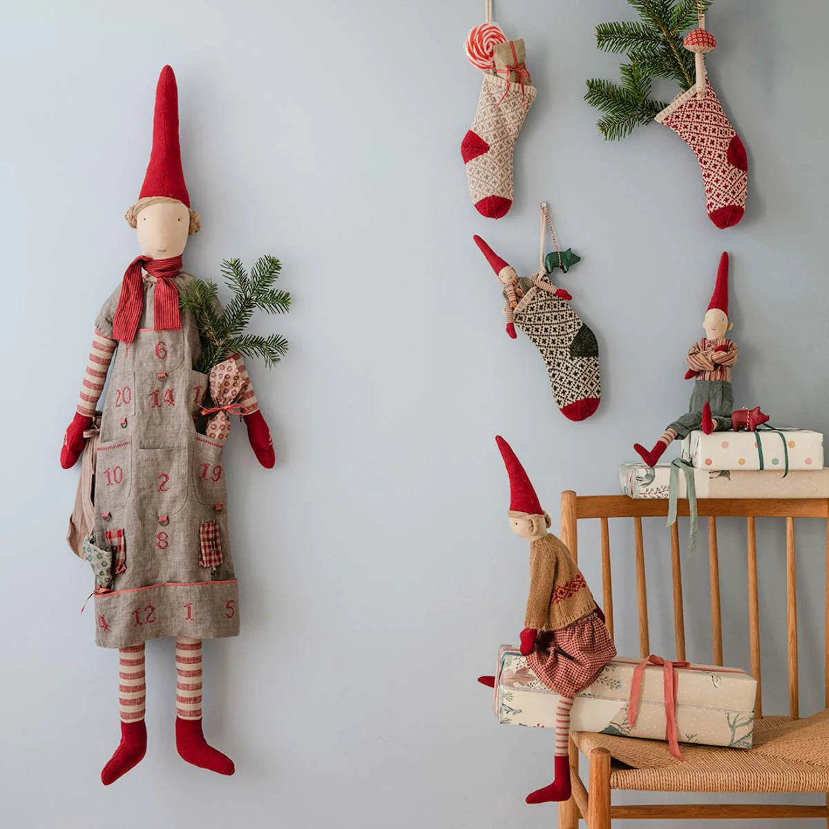 Maileg: calcetín de decoración navideña