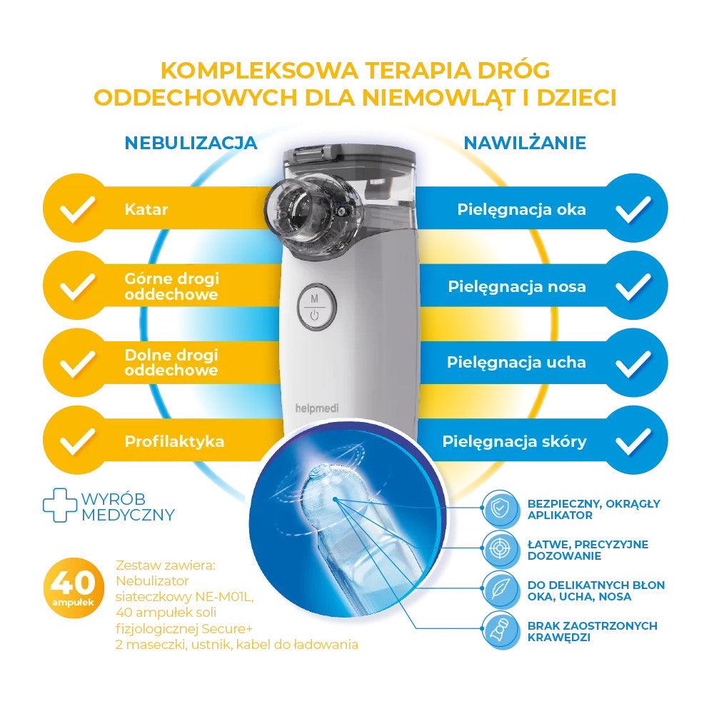 Helpmedi: zestaw do nebulizacji NebuCare Katarek Secure+ - Noski Noski