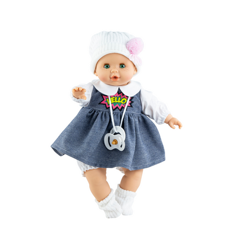 Lalka Paola Reina Soy Tu 08038 - zabawki dla dziewczynek, ręcznie wykonana, pachnąca karmelem, idealna do przytulania.