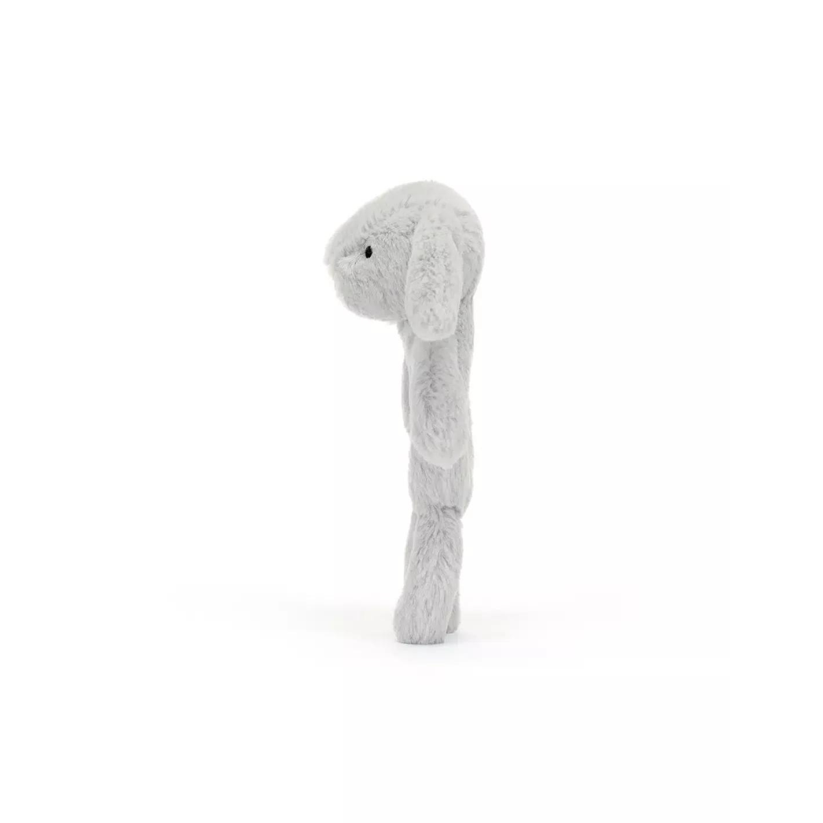 Jellycat: grzechotka króliczek srebrny Bashful Bunny Ring Rattle 18 cm
