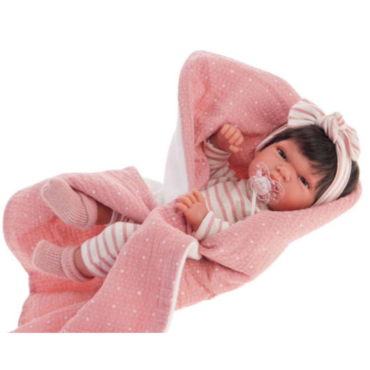 Lalka Antonio Juan Baby Toneta 60146, hiszpański ręcznie robiony bobas w uroczym ubranku, idealny dla każdej dziewczynki.