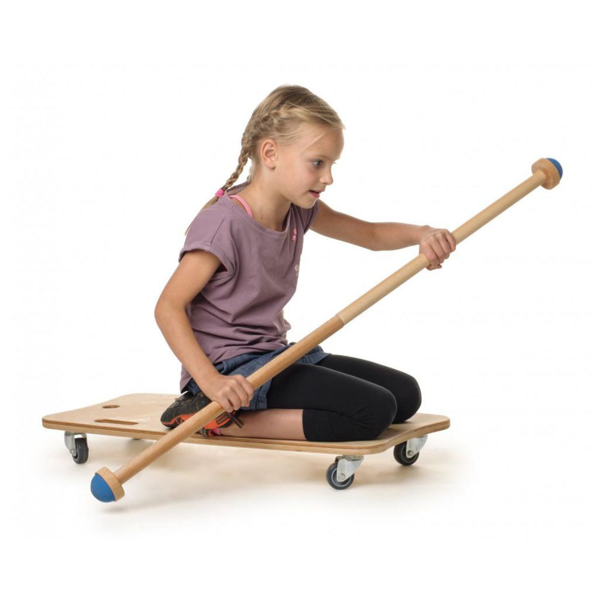 Erzi: Holzbrett auf Rädern, das Maxi -Roller -Board -Skateboard