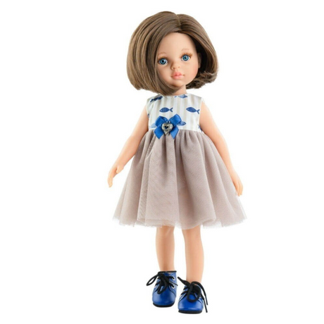 Lalka hiszpańska Paola Reina 04485 32 cm dla dzieci z pięknymi ubrankami i gęstymi włoskami, idealna dla dziewczynek.