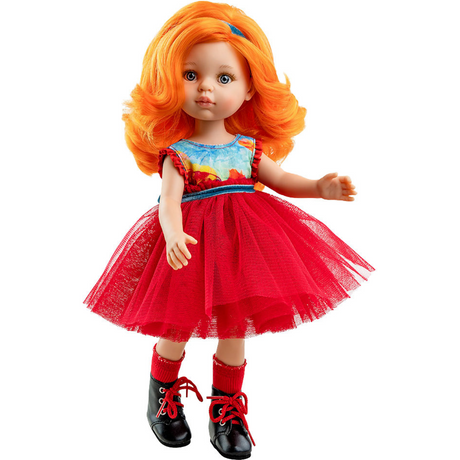 Lalka Paola Reina 04522 Susana, ręcznie wykonana z detalami, idealna lalki dla dzieci, śliczna sukienka, Hiszpania.