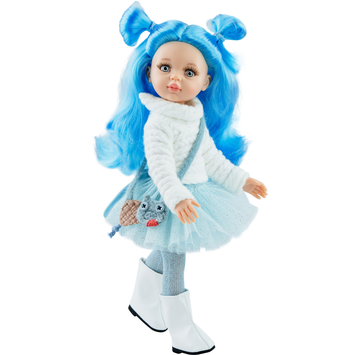 Paola Reina: Spanische Puppe mit blauem Haar Las Amigas Funky 32 cm