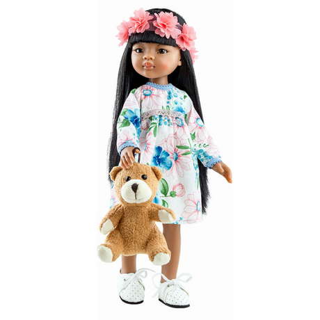 Lalka bobas Paola Reina 04453, 32 cm, ręcznie wykonana w Hiszpanii, piękna, realistyczna, idealna na prezent dla dziewczynki.