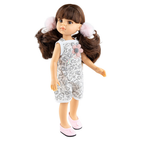 Lalka Paola Reina 04675 Estefania, ręcznie robiona hiszpańska lalka dla dzieci, idealna do czesania, przytulania i zabawy.