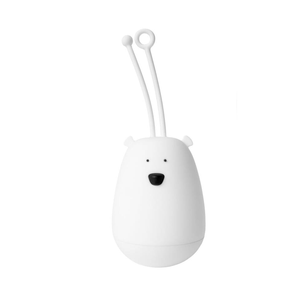 Conejo y amigos: lámpara de silicona con oso colgante