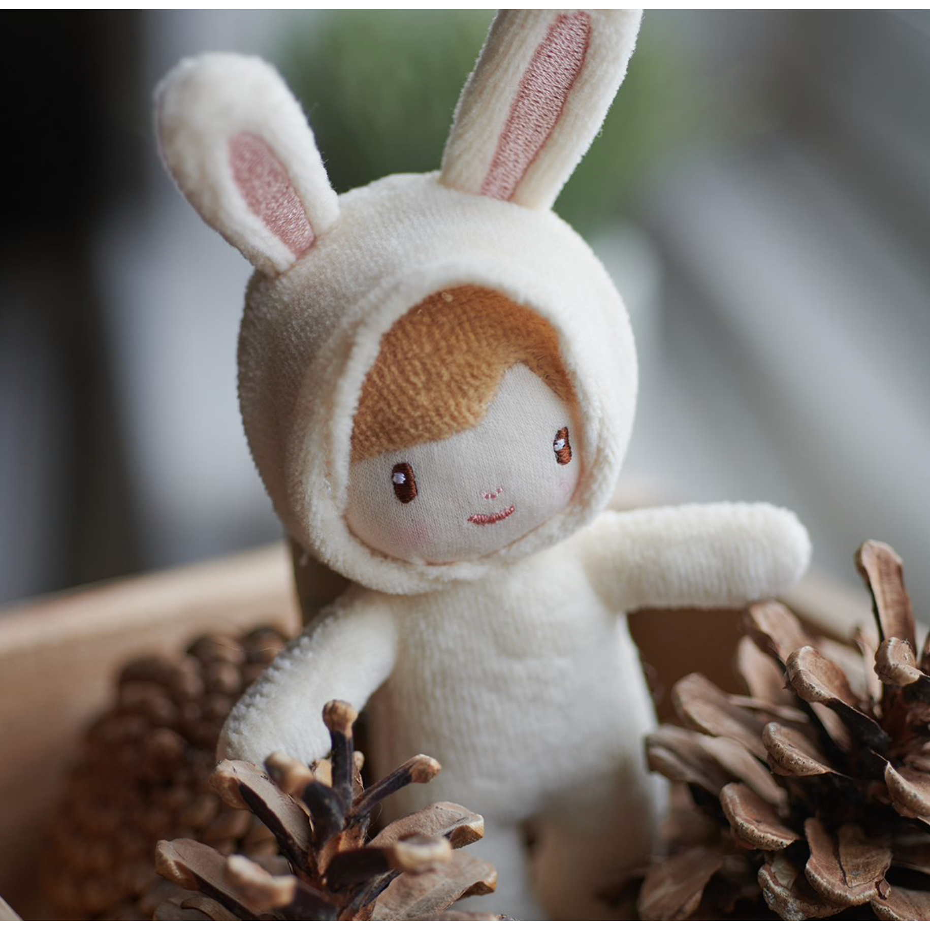 Threadbear design: cuddly doll binky bunny