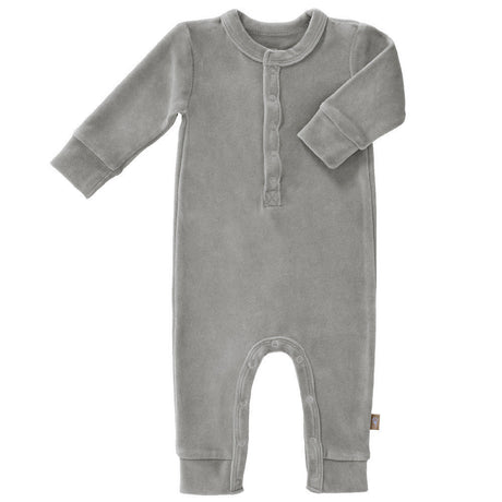 Rampers chłopięcy Fresk welurowy Paloma grey 0-3 miesiące, miękki i przyjemny, zapewnia komfort dla delikatnej skóry dziecka.
