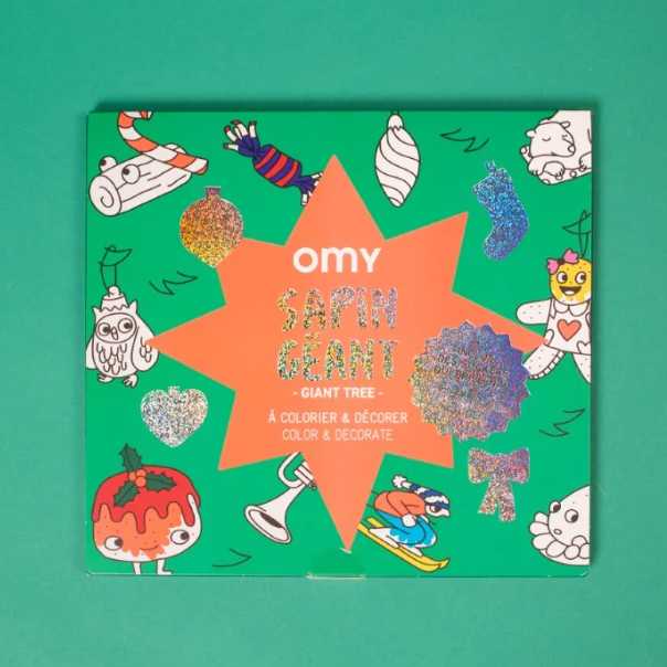 Omchs: gigantic coloring book of a Christmas tree
