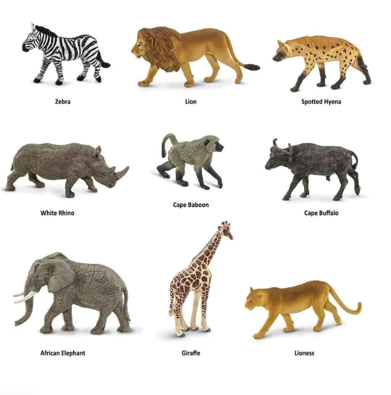 Safari Ltd: figurki w tubie Zwierzęta Południowej Afryki Toob 9 szt.