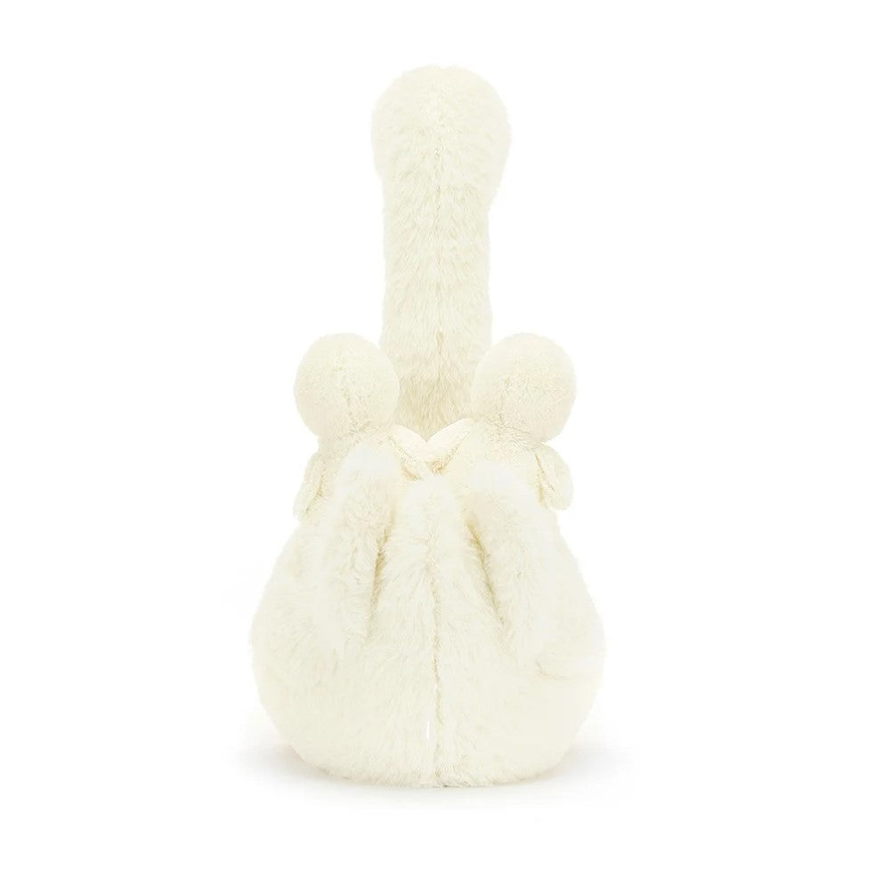 Pluszak łabędź Jellycat Featherful Swan z maleństwami 39 cm