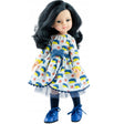 Lalka Paola Reina 32 cm, ręcznie robiona z pachnącego winylu, piękne ubranka, gęste włoski, idealna dla dzieci.