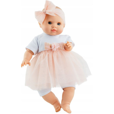 Ręcznie wykonana lalka Paola Reina 07039 Toni z miękkim brzuszkiem, pachnąca karmelem - doskonałe zabawki dla dziewczynek.