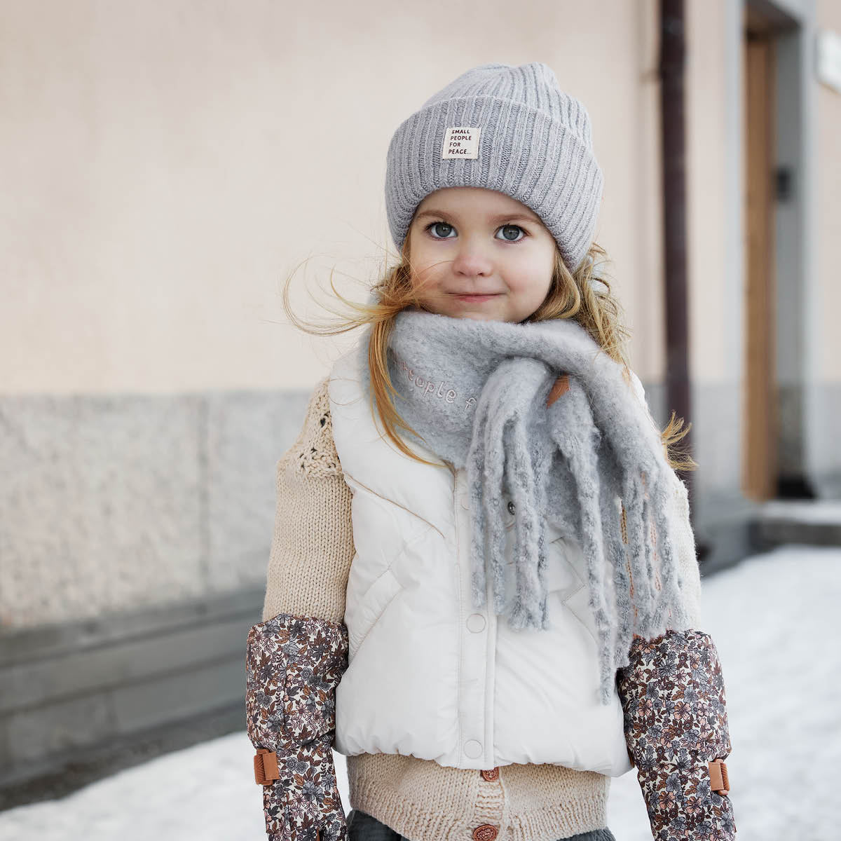 Rękawiczki zimowe dla dzieci Elodie Details Blue Garden 1-3 lata