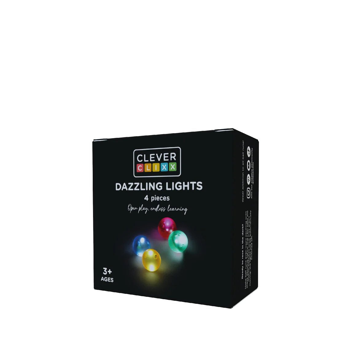 Cleverclixx - Klocki magnetyczne Balls Pack Dazzling Lights - 4 el.