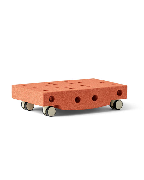 Pomarańczowa deska do balansowania Modu Scooter Board, wielofunkcyjna zabawka do rozwoju motoryki i wyobraźni dzieci od 3 miesięcy do 4 lat.