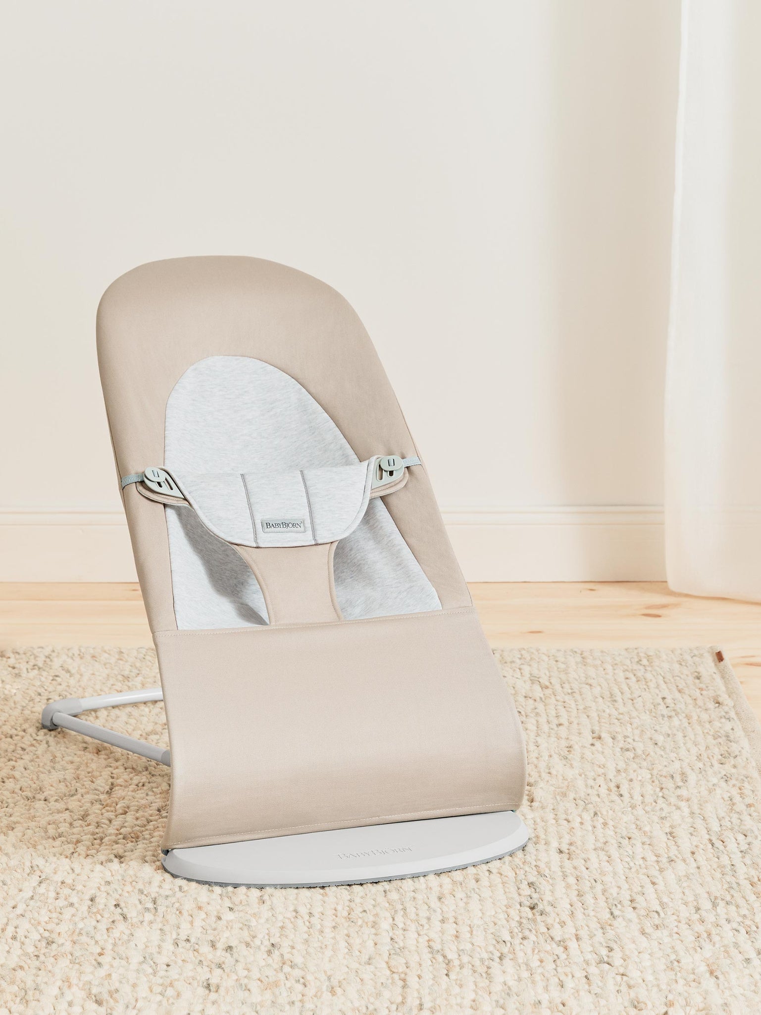 Babybjorn - Balance Soft Woven/Jersey deckchair - beige/gray