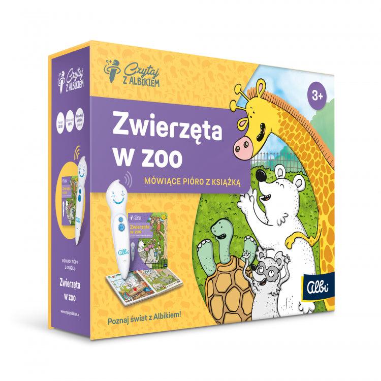 Albi: mówiące pióro z książką Czytaj z Albikiem: Zwierzęta w Zoo - Noski Noski