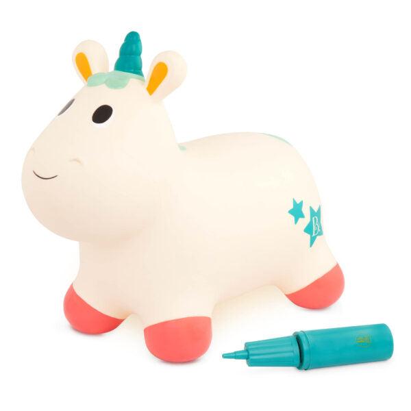B.Toys: skoczek jednorożec Pixie Ride-On Unicorn Bouncy Boing! - Noski Noski