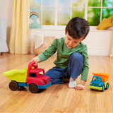 B.Toys: zestaw dwóch ciężarówek wywrotek Grab-n-Go Truck Set - Noski Noski