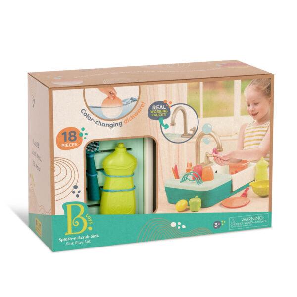 B. toys Kitchen Sink Play Set - Splash-n-Scrub Sink