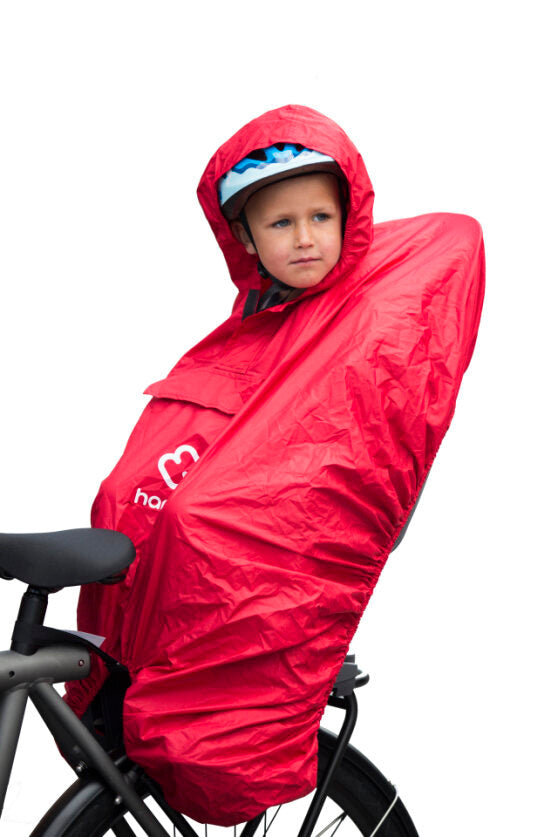 Hamax - Ponczo przeciwdeszczowe na fotelik rowerowy - Red