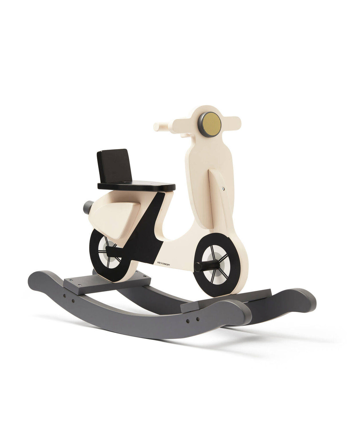 Bujak jeździk na biegunach Kids Concept Light beige, drewniany, bezpieczny, wygodny, idealny dla małych miłośników pojazdów