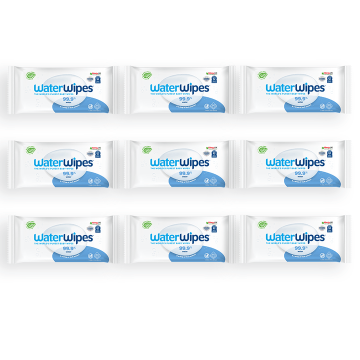 WaterWipes: chusteczki nasączane czystą wodą BIO 9 x 60 szt. - Noski Noski