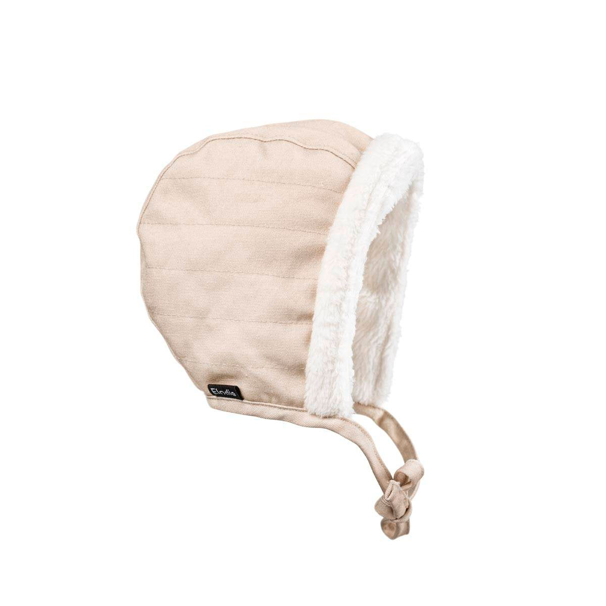 Elodie Details Winter Bonnet Blushing Pink - czapeczka dla noworodka z miękkiej bawełny na jesień i zimę