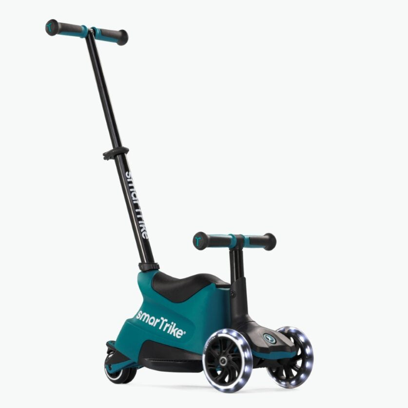 SmartRike - 4in1 Xtend Scooter + Ride -on scooter - Teal