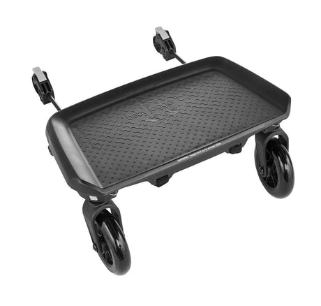 Dostawka do wózka Baby Jogger City Mini 2, bezpieczna platforma antypoślizgowa, max waga 20 kg, idealna dla starszego dziecka.