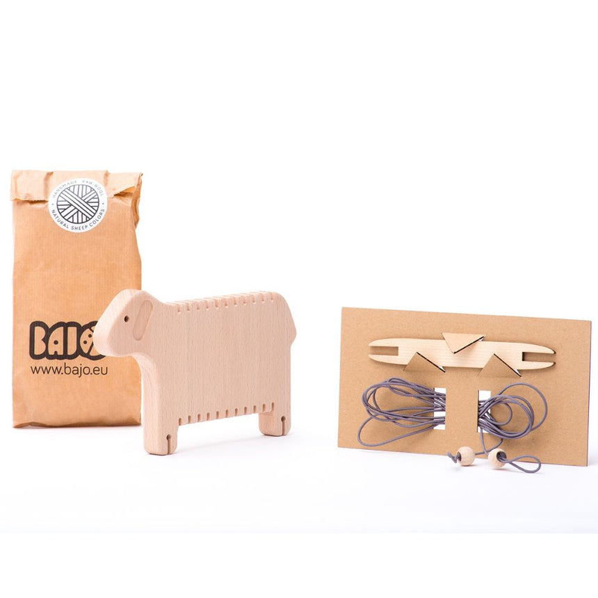 Krosno tkackie dla dzieci Bajo Weaving Sheep drewniane owca