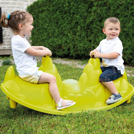 Huśtawka ogrodowa dla dzieci Smoby Piesek, ergonomiczne siedziska, bezpieczna konstrukcja, idealna do zabawy na świeżym powietrzu
