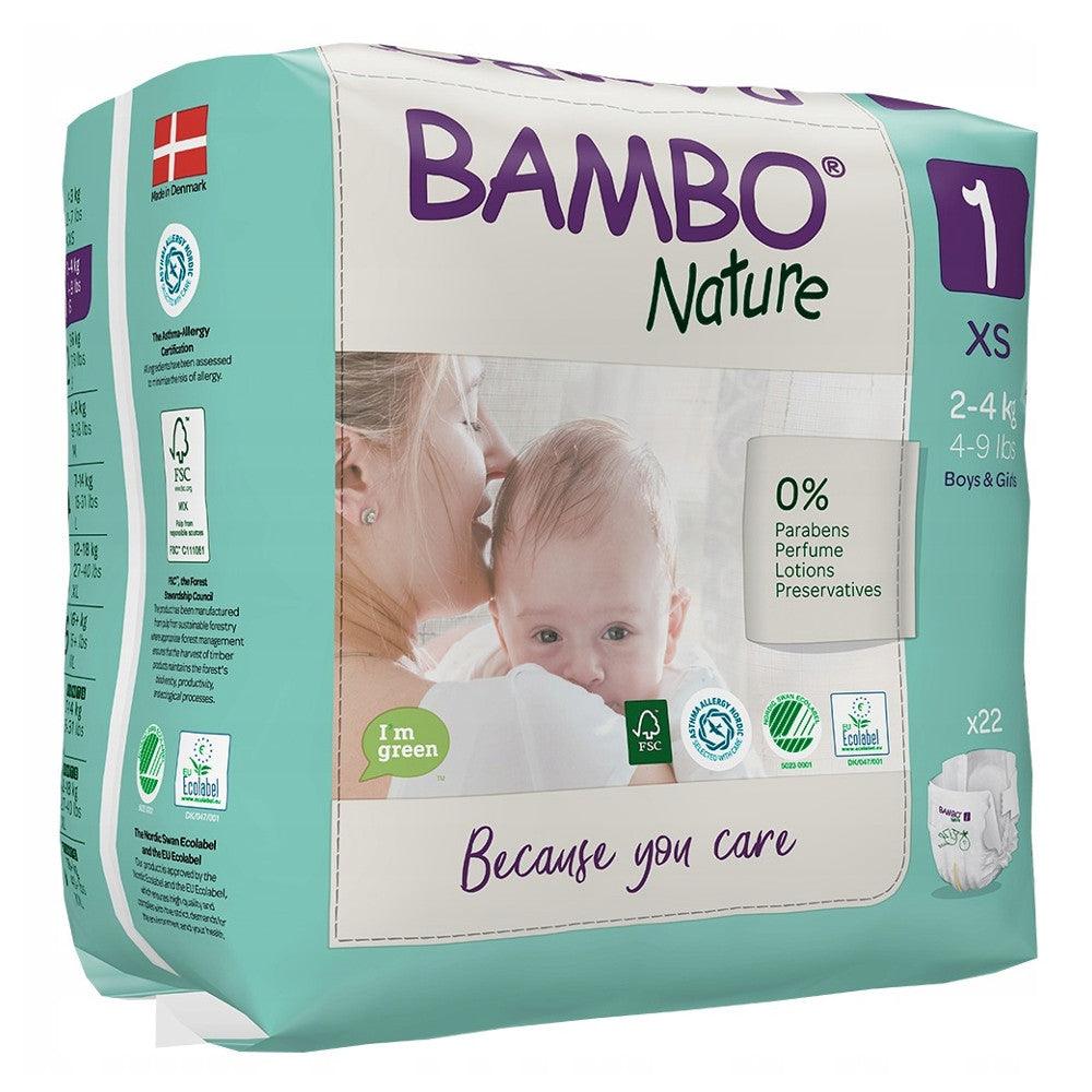 Bambo Nature: pieluchy jednorazowe New Born 1 XS 2-4 kg 22 szt.