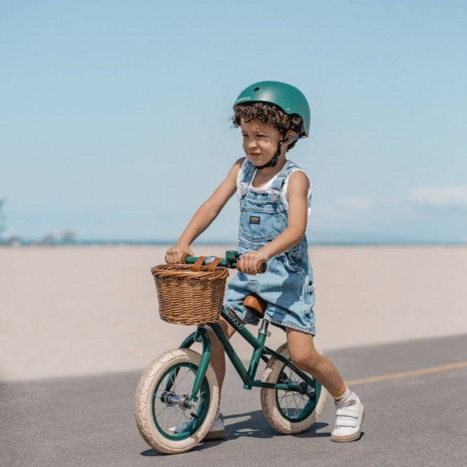 Банвуд дитячий велосипедний шолом зелений