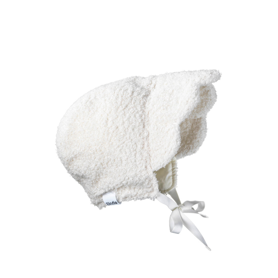 Elodie Details - Baby Bonnet hat - White Bouclé - 0-3 months