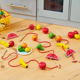 TickiT: drewniana nawlekanka owoce Wooden Lacing Fruits 24 el.