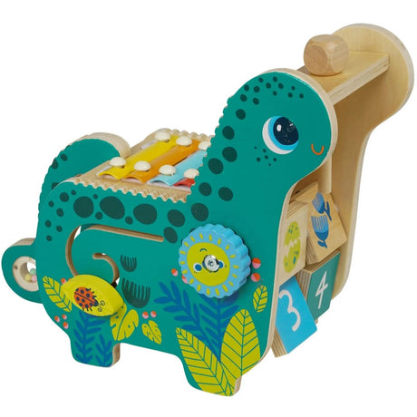 Dinozaur gra ksylofon Diego Dino Manhattan Toy kolorowy diplodok zabawka edukacyjna rozwój manualny i kreatywność.