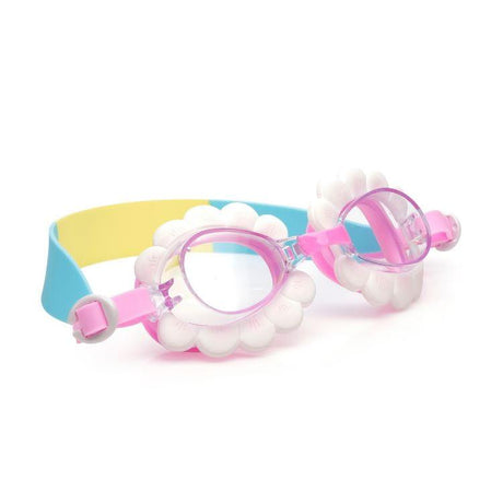Okulary do pływania dla dzieci Bling2o Aqua2ude Kwiaty, przeciwmgielne szkła z filtrem UV, świetne wzornictwo.