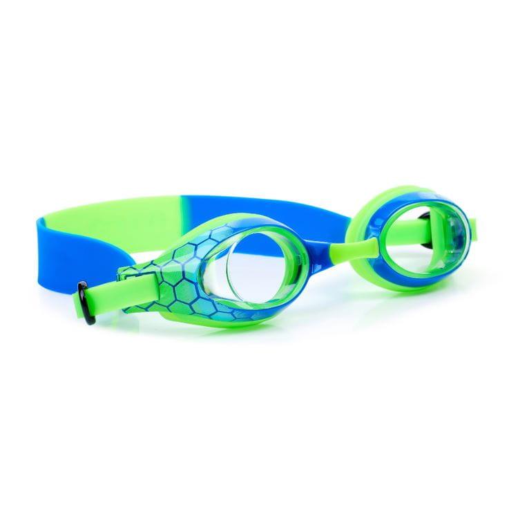 Bling2o: okulary do pływania zielono-niebieskie Jaszczurka Aqua2ude - Noski Noski