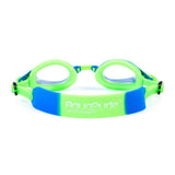 Bling2o: okulary do pływania zielono-niebieskie Jaszczurka Aqua2ude - Noski Noski