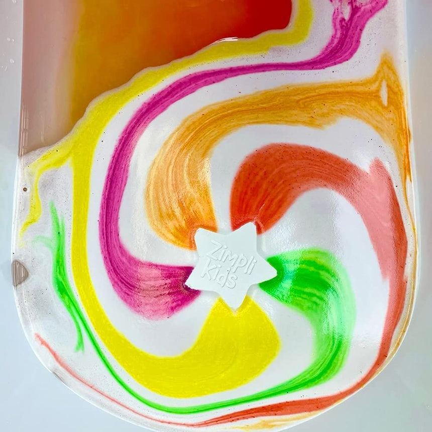 Kule do kąpieli dla dzieci Zimpli Kids Rainbow Baff Bombz magiczne zmieniające kolor wody 4 szt.