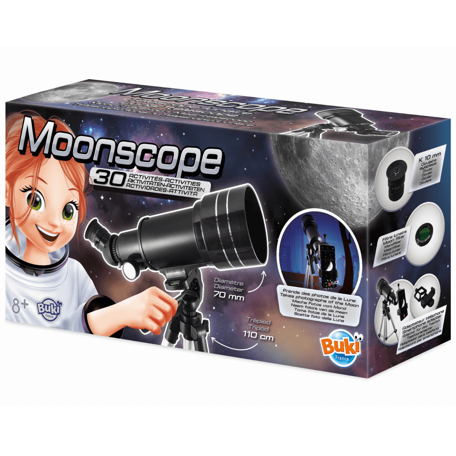 Buki: teleskop księżycowy 30 doświadczeń Moonscope - Noski Noski