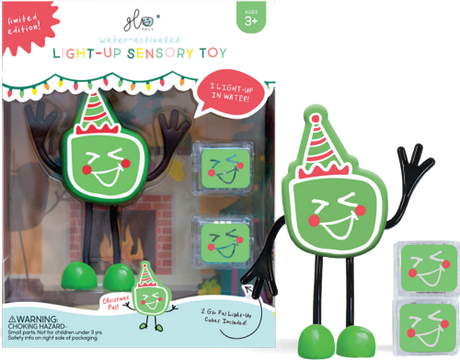 Zabawka sensoryczna Glo Pals Light-up Sensory Toy świecący ludzik do wody Christmas Edition