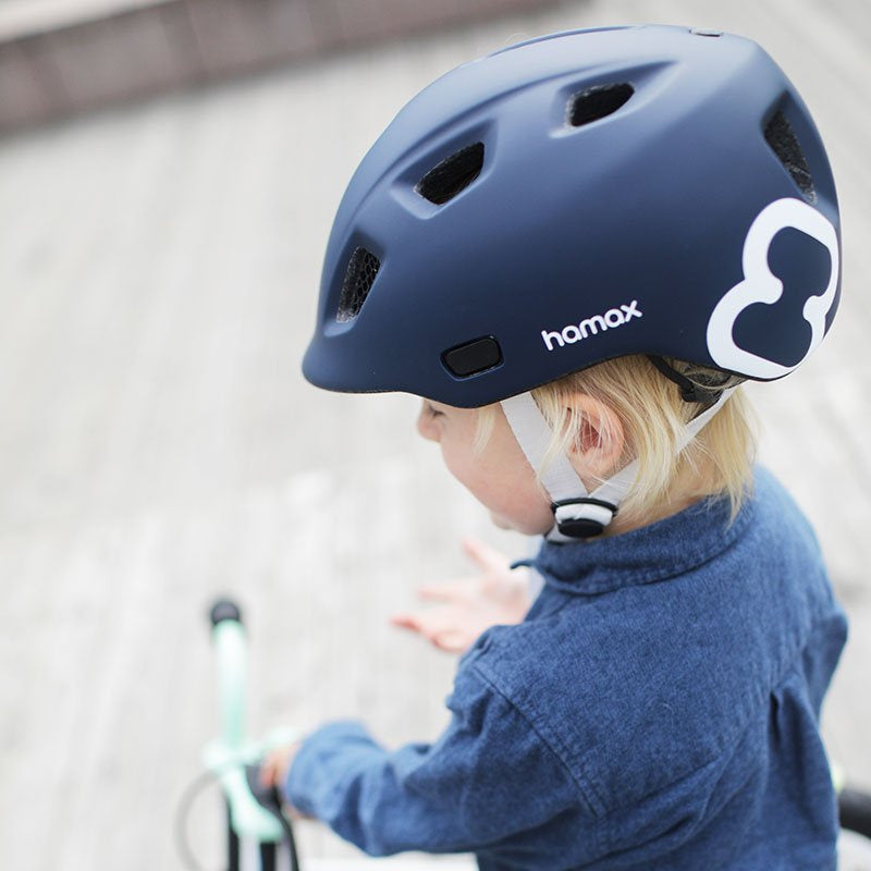 HAMAX - Children's helmet 47-52 - Navy Blue/White
